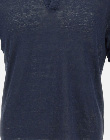 Polo in lino 60160 96803306 GRAN SASSO 