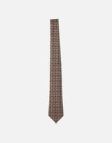 Cravatta in seta con motivo geometrico UCRVKRC01M9604 000 KITON 