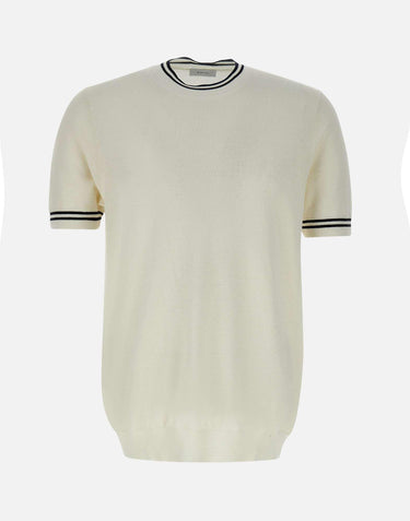 T-shirt in seta e cotone DK87052 NATURALE DIKTAT 