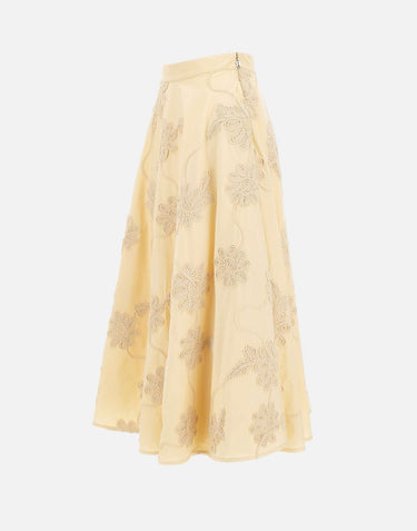 Gonna lunga con ricamo floreale 115557 1366 ROTATE BIRGER CHRISTENSEN 