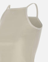 "Contrast Tank Top" 126JDE149JS0203 HERWHITE COURREGES