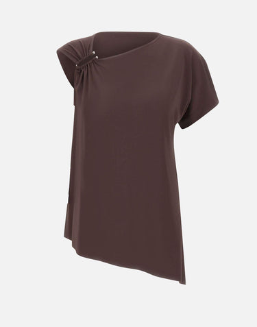Blusa asimmetrica SP1MA007 6044 KAOS 