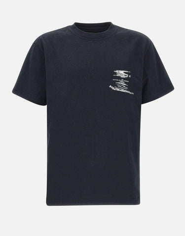 T-shirt "SS Tee Beauty" in cotone P117HBBW225 BLACK PURPLE BRAND 