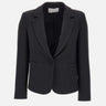 Blazer in crepe RI1CO016 0001 KAOS 