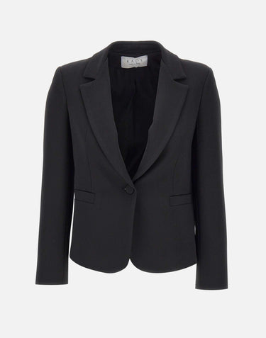 Blazer in crepe RI1CO016 0001 KAOS 