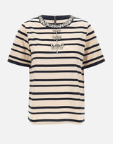 T-shirt con ricamo gioiello G349Z100637N 001 ELENA MIRO' 