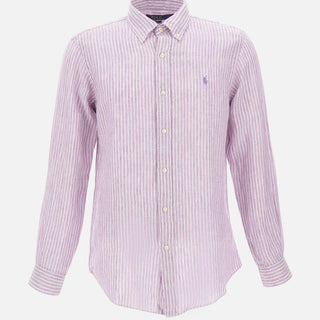 Camicia in lino a righe 710B15594 003 POLO RALPH LAUREN 