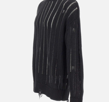 Maglia girocollo destroyed S6LAMAKN030 110 LANEUS 