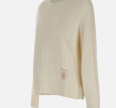 Maglia in misto lana con intarsi MF5444MS76L 10701 LIU-JO 