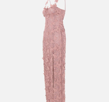 Abito lungo in pizzo macramé 4A443A N0114 BLUMARINE 
