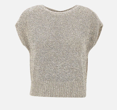 Maglia smanicata con paillettes 17302039 752 KANGRA 