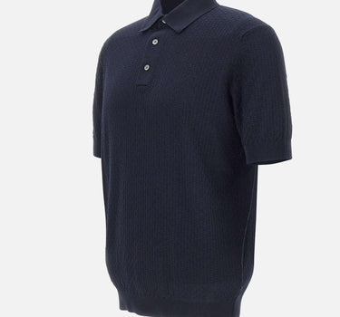 Polo in cotone a punto quadretto PL1MC CR14Q890 FILIPPO DE LAURENTIIS 