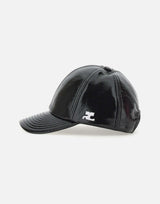 Cappello da baseball in vinile "Reedition" PERACT002VY0014 BLACK COURREGES 