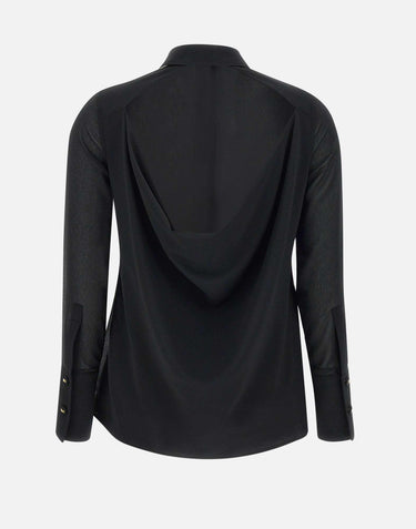Camicia " Daily" in georgette con cravattino CA10952E2 110 ELISABETTA FRANCHI 