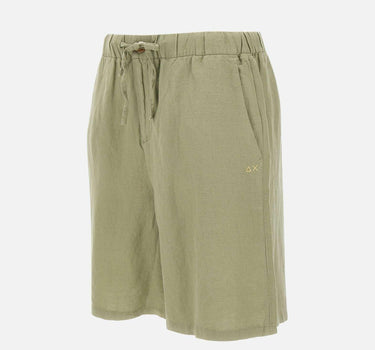 "Linen drawstring shorts" P35217 84 SUN68 