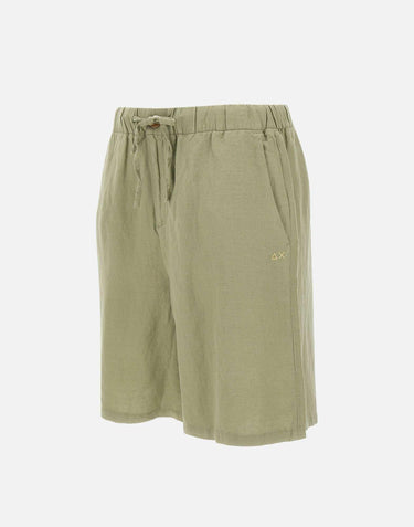"Linen drawstring shorts" P35217 84 SUN68 