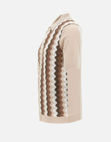 Camicia in maglia jacquard chevron 43194 20747010 GRAN SASSO 