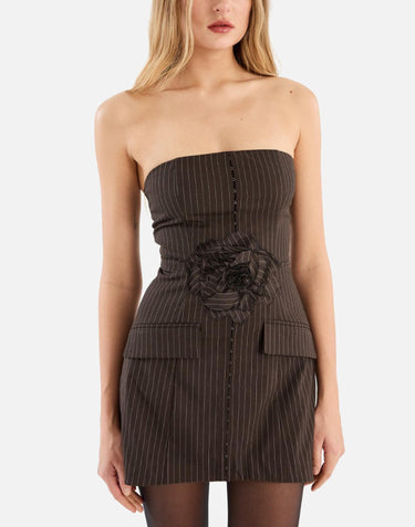 "Pinstripes Belted Long Top" 114696 3065 ROTATE BIRGER CHRISTENSEN 