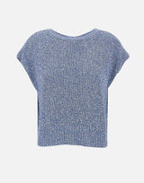 Maglia smanicata con paillettes 17302039 697 KANGRA 