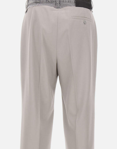 Pantaloni sartoriali con vita in denim SH0KA0062 MTN130961 MM6 MAISON MARGIELA 