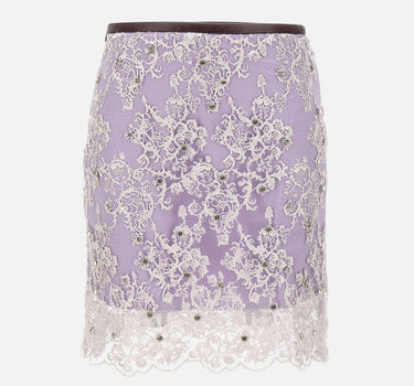 Gonna ricamata con strass BQ001 VIOLET JACQUES WEI 