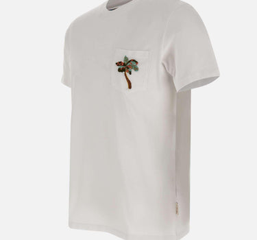 T-shirt "Naif" in cotone NAIFR00470 BIANCO BOB 