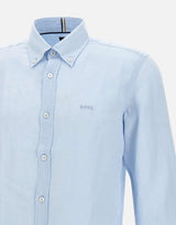 Camicia "H-Roan" in lino 50520283 450 BOSS 