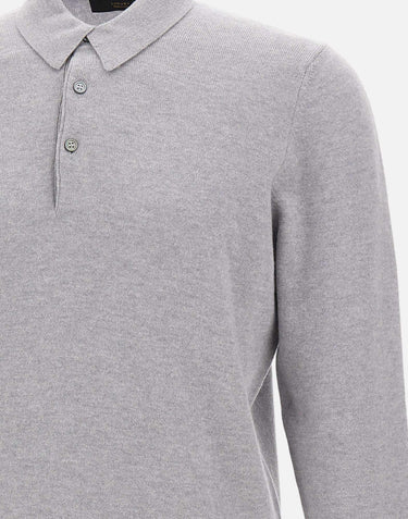 Polo in cashmere e lana 55132 19690061 GRAN SASSO 