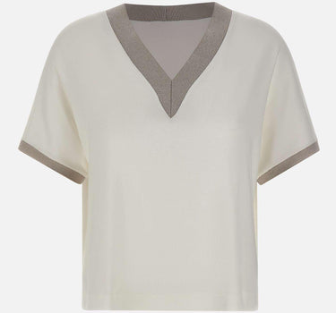 Maglia in cotone con lurex 60269 80369003 GRAN SASSO 