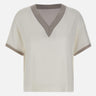 Maglia in cotone con lurex 60269 80369003 GRAN SASSO 