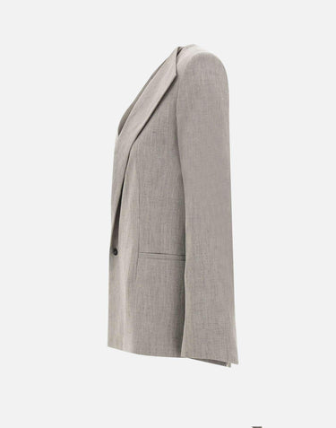 Blazer sartoriale asimmetrico "Suna" SUNA GREY LOULOU DE SAISON 
