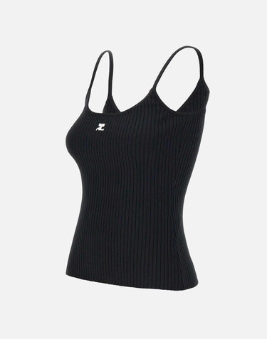 Top "Reedition" PERMDE012FI0001 BLACK COURREGES 