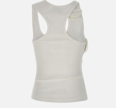 Top "Double Buckle" in cotone 125JDE118JS0194 0001 COURREGES 