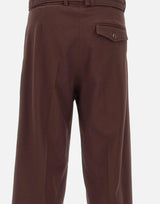 Pantaloni ampi in viscosa BP203 VI029BN DROLE DE MONSIEUR 