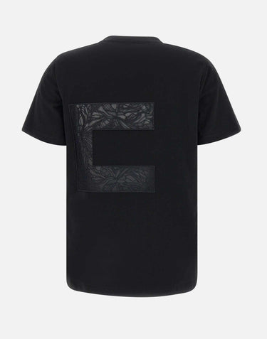 T-shirt in jersey con macro logo in voile MA03151E2 110 ELISABETTA FRANCHI 