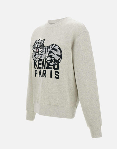 Felpa "Happy tiger" in cotone FF55SW2634MF 93 KENZO PARIS 