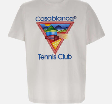 "Tennis club printed t-shirt" MPF25JTS001 01 CASABLANCA 