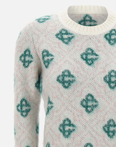 Maglia girocollo monogram WPF25KW1022 01 CASABLANCA 