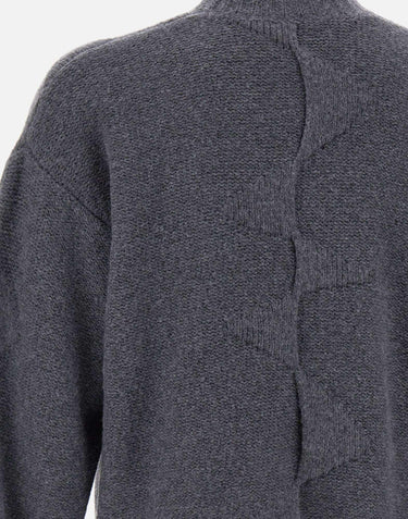 Maglia "Cropped Spiral Knit" M07063 DGY05 HELIOT EMIL 