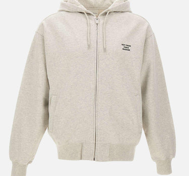 Felpa con zip e slogan PERMHO207 CO312GY DROLE DE MONSIEUR 