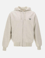 Felpa con zip e slogan PERMHO207 CO312GY DROLE DE MONSIEUR 