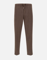 Pantaloni in misto lino con coulisse 26PG1649 82 PERFECTION 