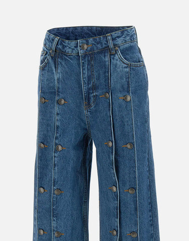 "Button detail wide jeans" 114073 1602 ROTATE BIRGER CHRISTENSEN 
