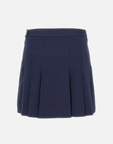 Gonna corta plissettata in cotone elasticizzato JF8001 166 LACOSTE 