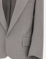 "Sculptural Sleeve Jacket" 1425WJK006630B LTMELANGE VICTORIA BECKHAM 