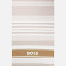 Telo mare in cotone jacquard con frange 50561255 260 BOSS 