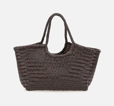 Borsa a spalla "Nantucket basket big" in pelle 8822 BROWN DRAGON DIFFUSION 