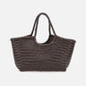 Borsa a spalla "Nantucket basket big" in pelle 8822 BROWN DRAGON DIFFUSION 