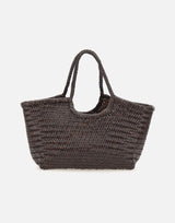 Borsa a spalla "Nantucket basket big" in pelle 8822 BROWN DRAGON DIFFUSION 