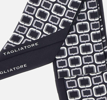 Foulard in seta FOULARD8NTE2601 BLACK TAGLIATORE 